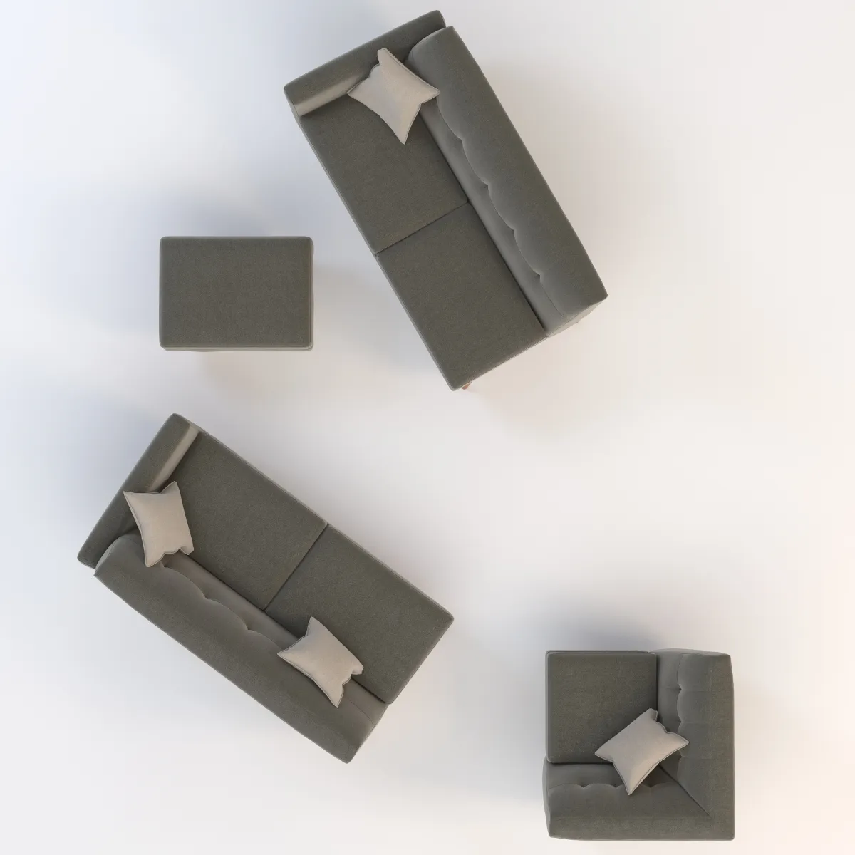 Joybird Hughes Corner sectional Sofa 3D Model_08